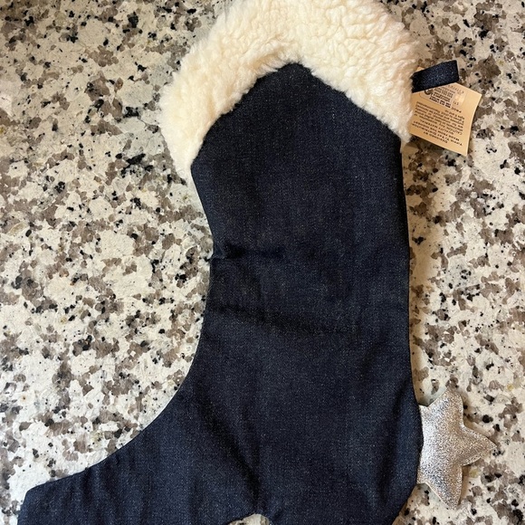 WESTERN YIPPIE YI YAY COWBOY CHRISTMAS STOCKING NEW WITH TAGS CHILI PEPPERS - Picture 2 of 3